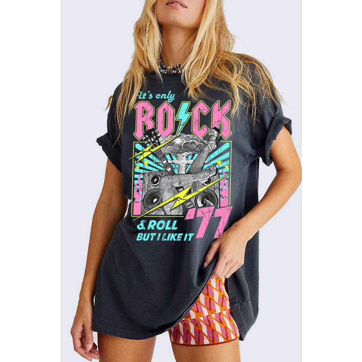 Rock N Roll Graphic Tshirt - KC Outfitter