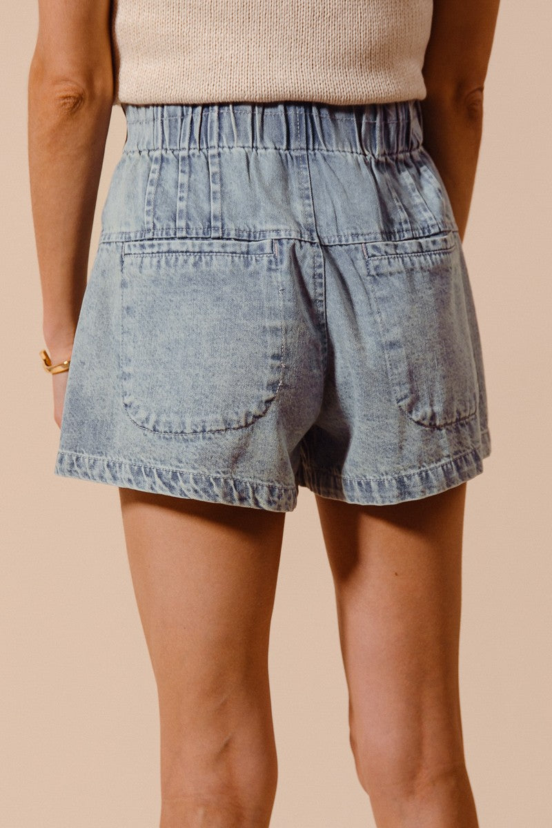 Flared Denim Shorts - KC Outfitter