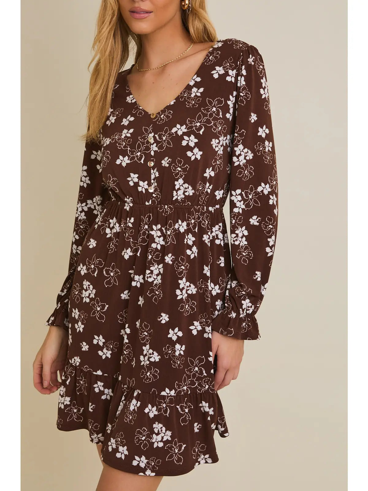 Kate Floral Long Sleeve Dress