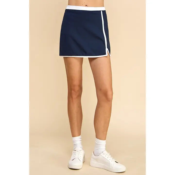 Amy Athletic Skort-Navy - KC Outfitter