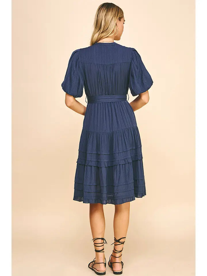 Mia Navy Dress - KC Outfitter