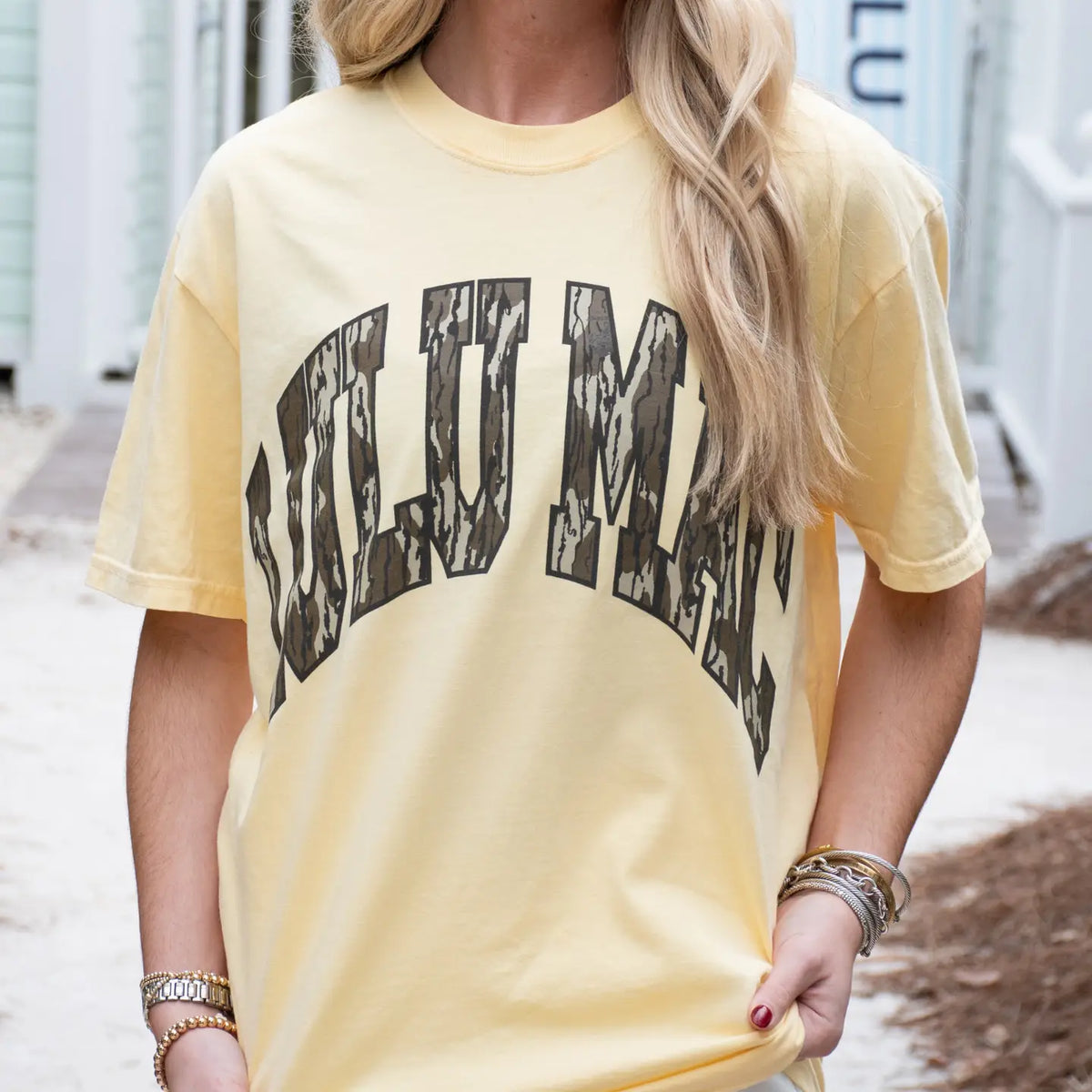 Lulu Mac -  Butter Mossy Oak Tshirt