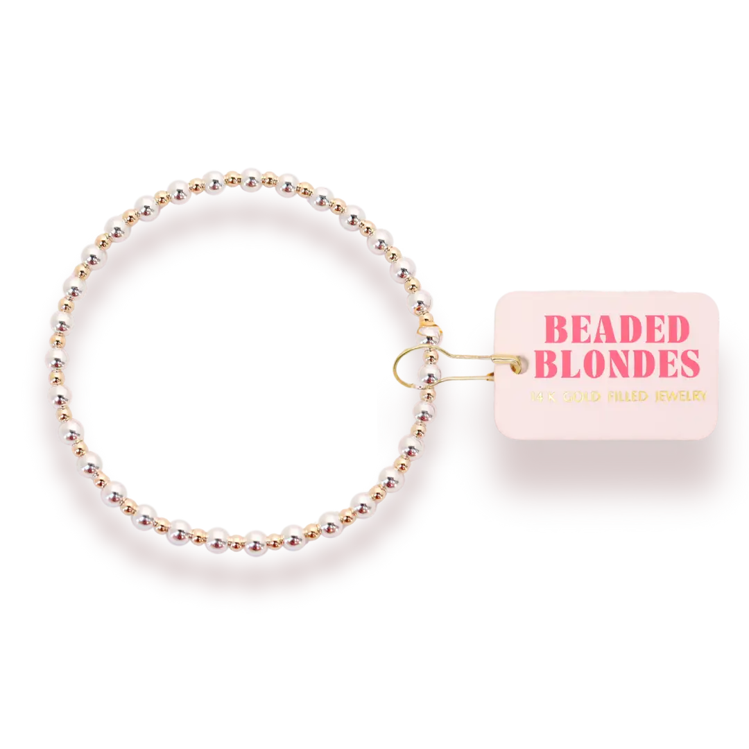 Beaded Blondes - Mini Katy Silver and Gold