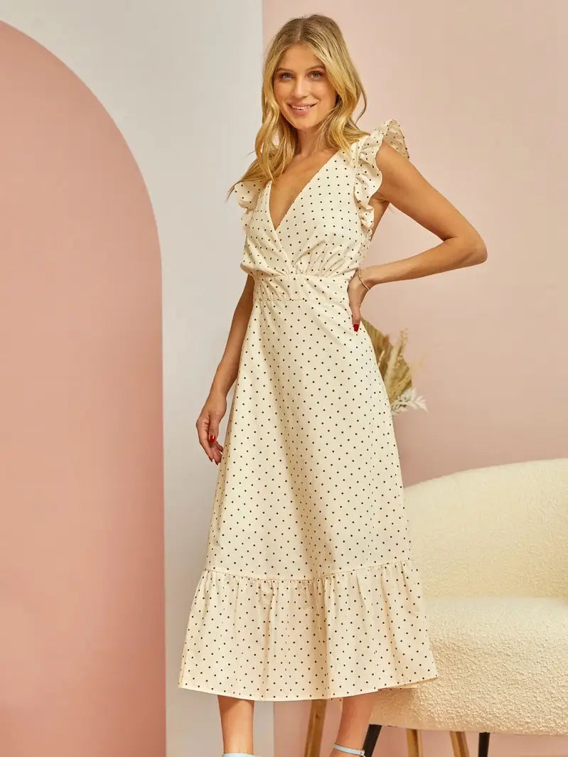 Polka Dot Maxi Dress