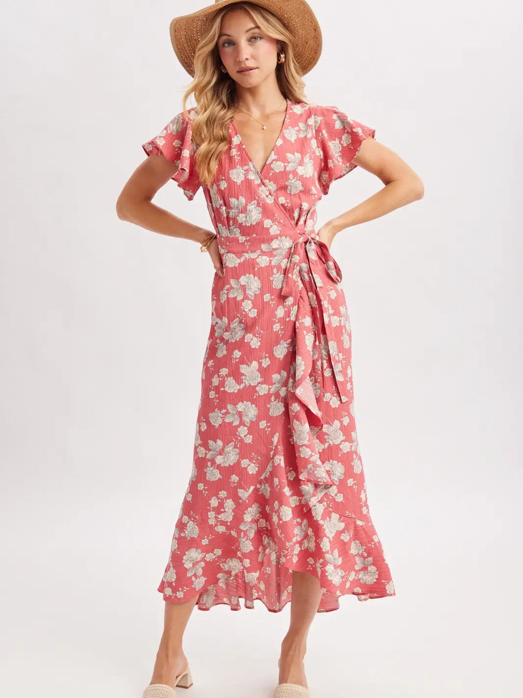 Romantic Floral Print Dress