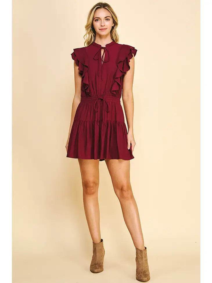Scarlet Maroon Dress - KC Outfitter