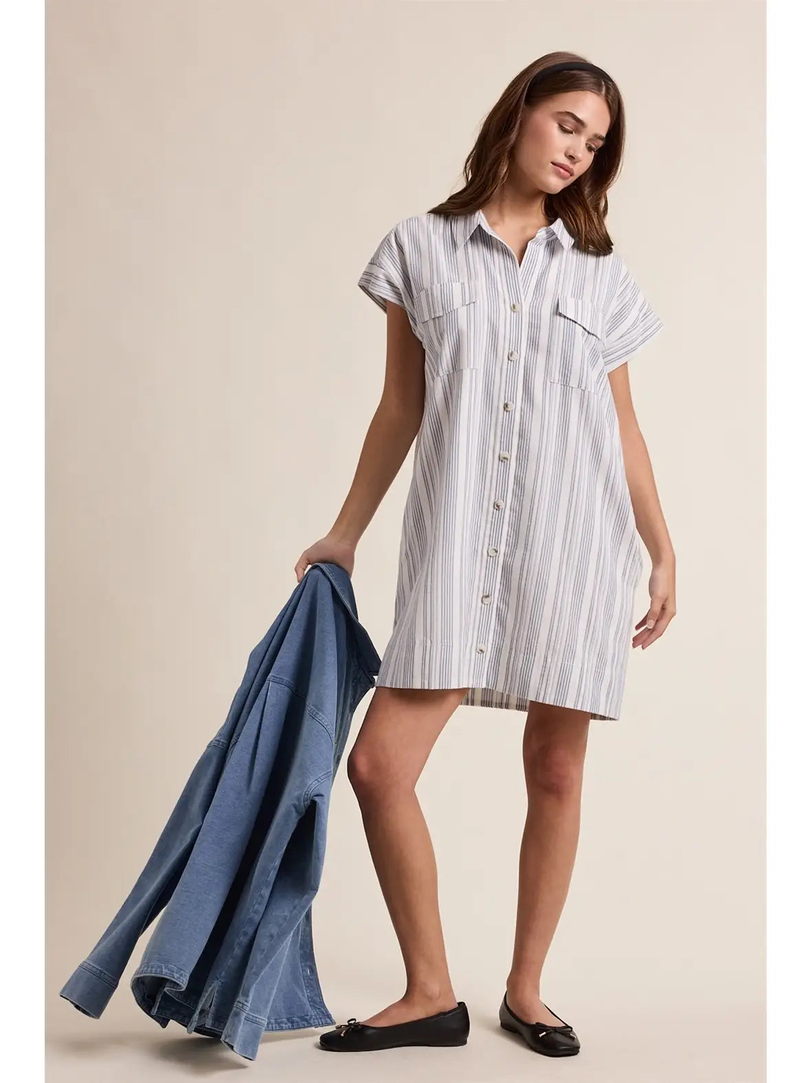 Button Up Shirt Dress - KC Outfitter