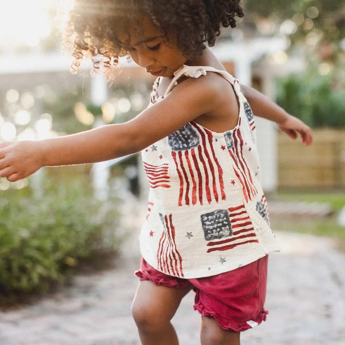 American Flag Tanka and Short Set - KC Outfitter
