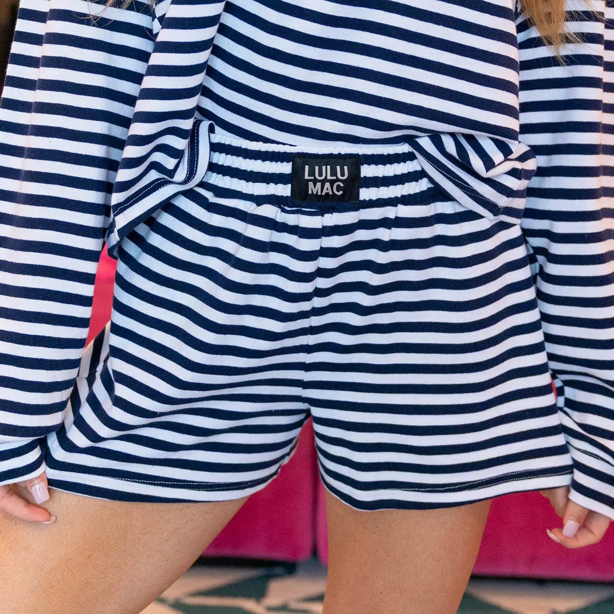 Lulu Mac - Striped Shorts, navy - KC Outfitter