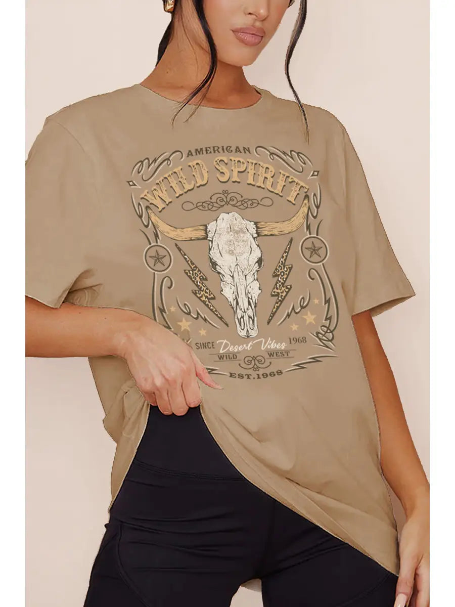Wild Spirit Graphic Tee - KC Outfitter
