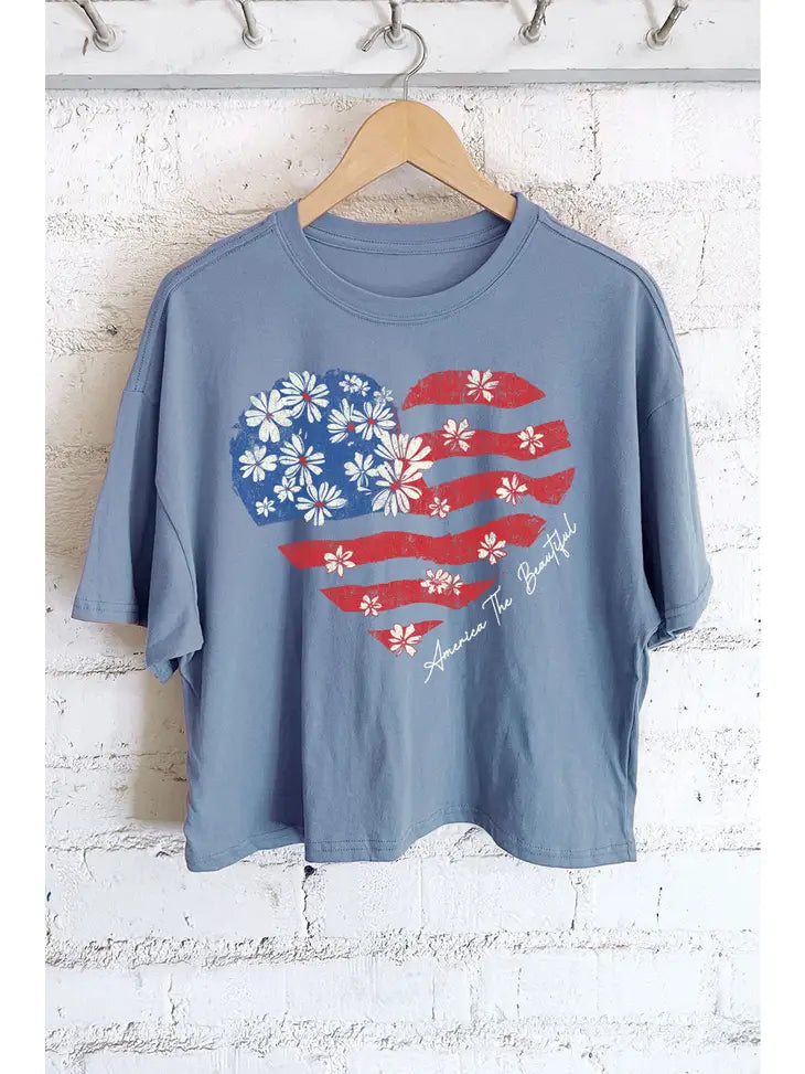 America the Beautiful Crop T - KC Outfitter