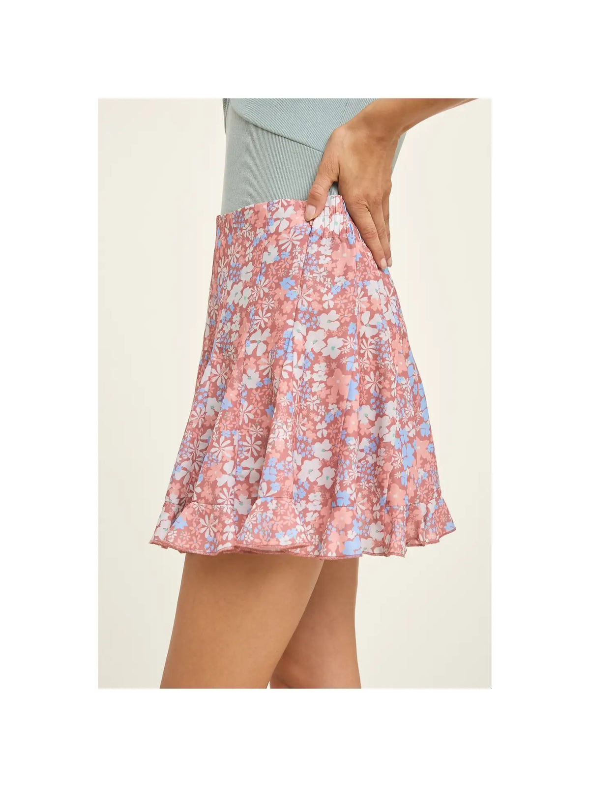 Fiona Flowy Print Skirt