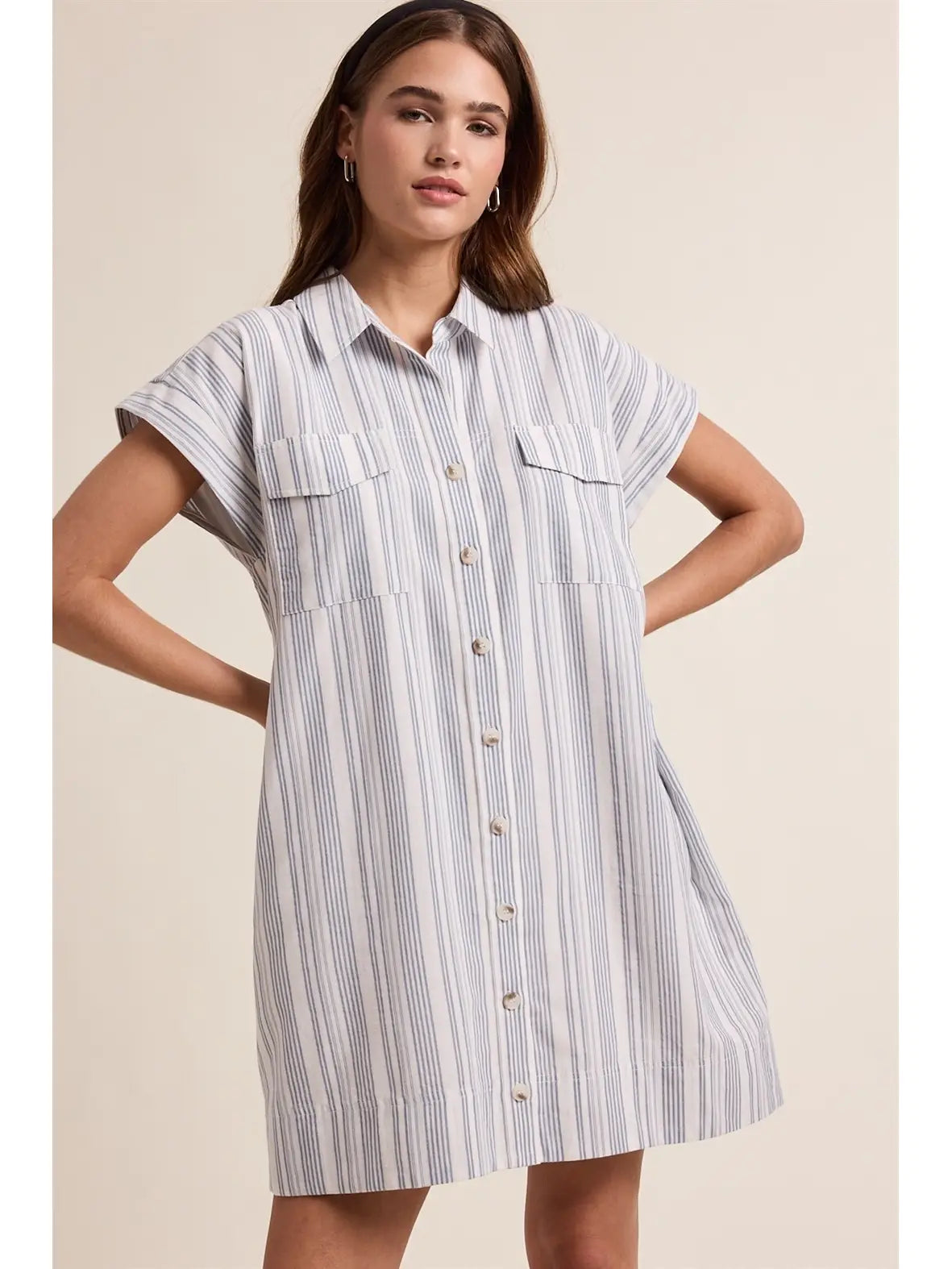 Button Up Shirt Dress - KC Outfitter