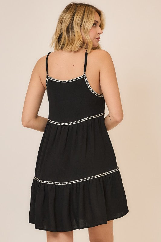 Sadie Trim Detail Dress - KC Outfitter