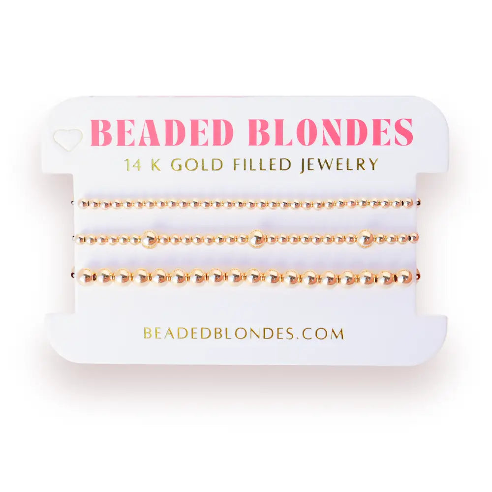 Beaded Blondes - Olive Stack Bracelet - KC Outfitter