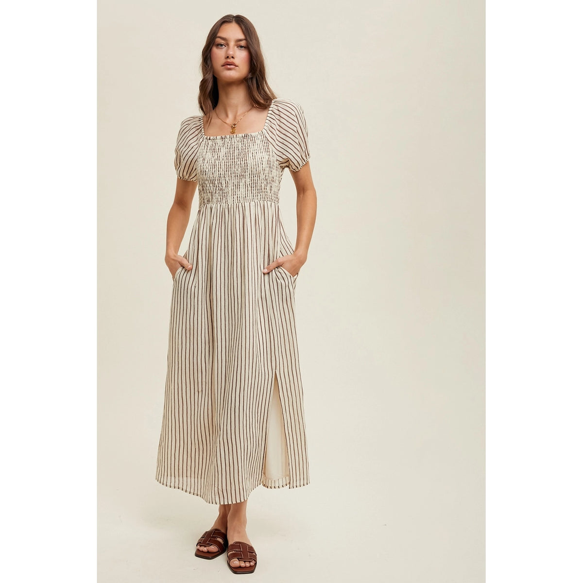 Sara Striped Maxi Dress