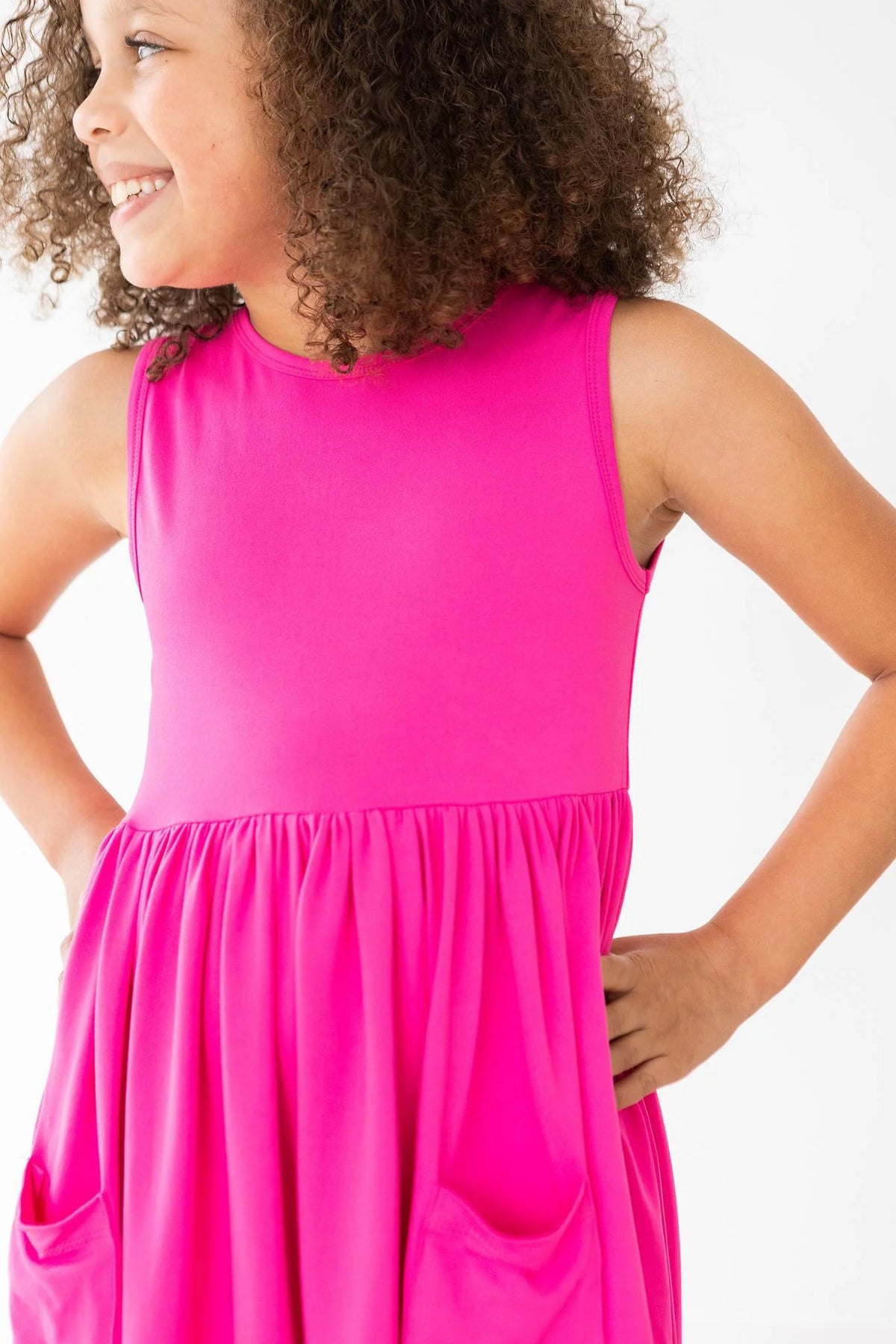 Hot Pink Tank Dress - KC Outfitter