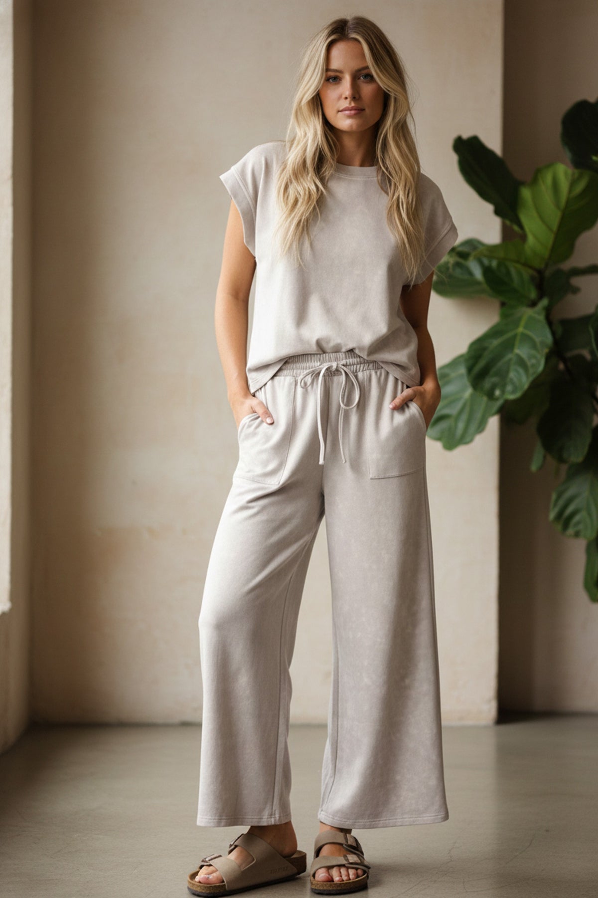 Mineral Wash Bone Lounge Set