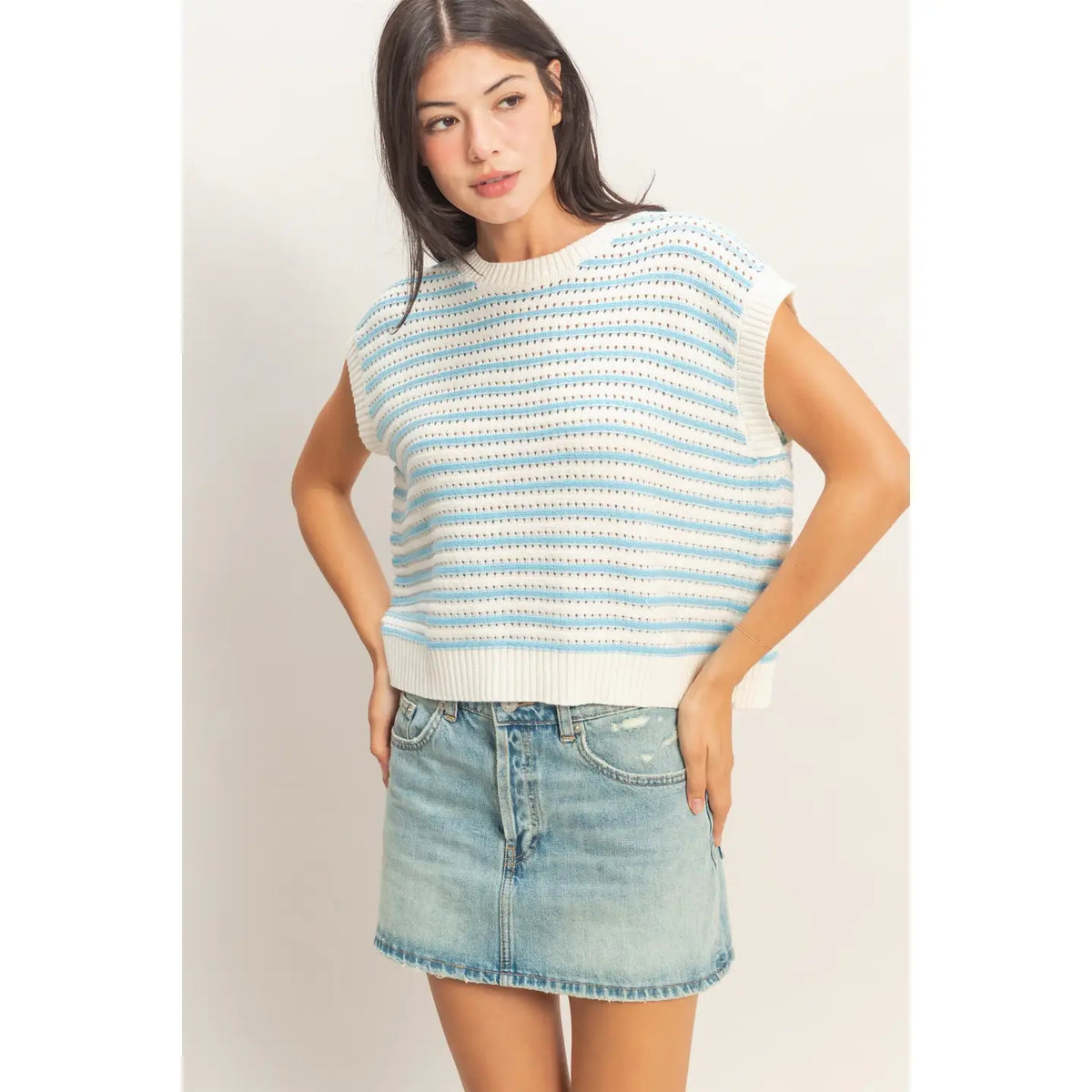 Open Weave Sweater Top - KC Outfitter