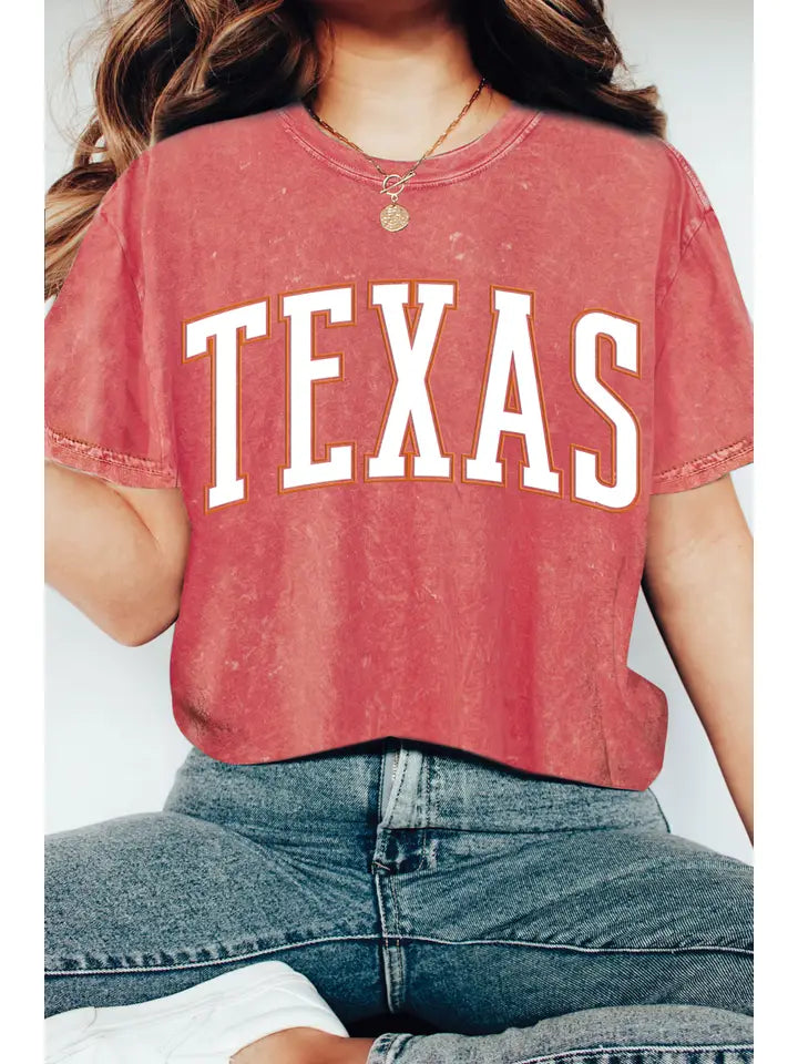 Texas Puff Print Tshirt - KC Outfitter