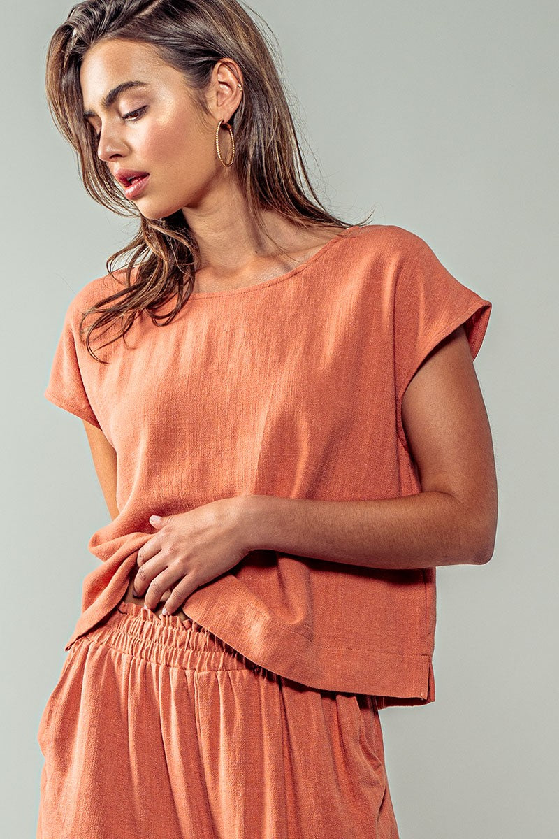 Calm energy Linen Top - KC Outfitter