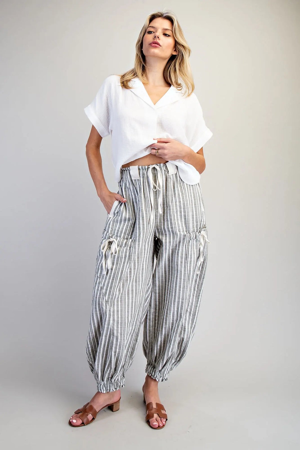 Landry Elastic Ankle Pants - KC Outfitter