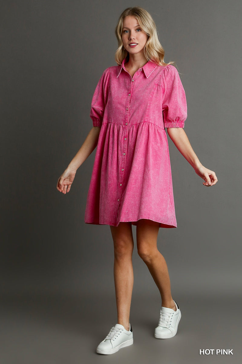 Avery Mineral Washed Dress - KC Outfitter