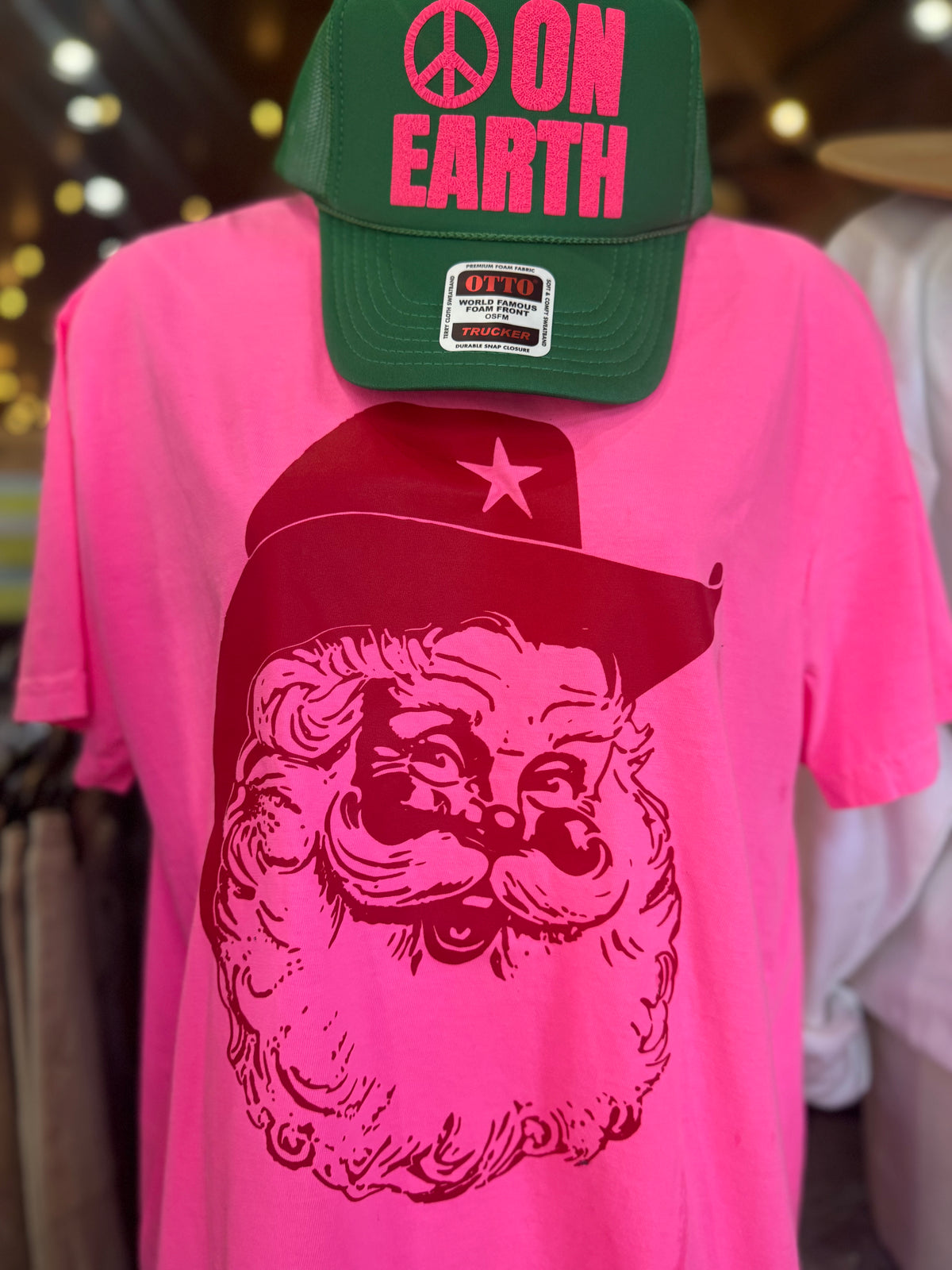 Pink Cowboy Santa Tee