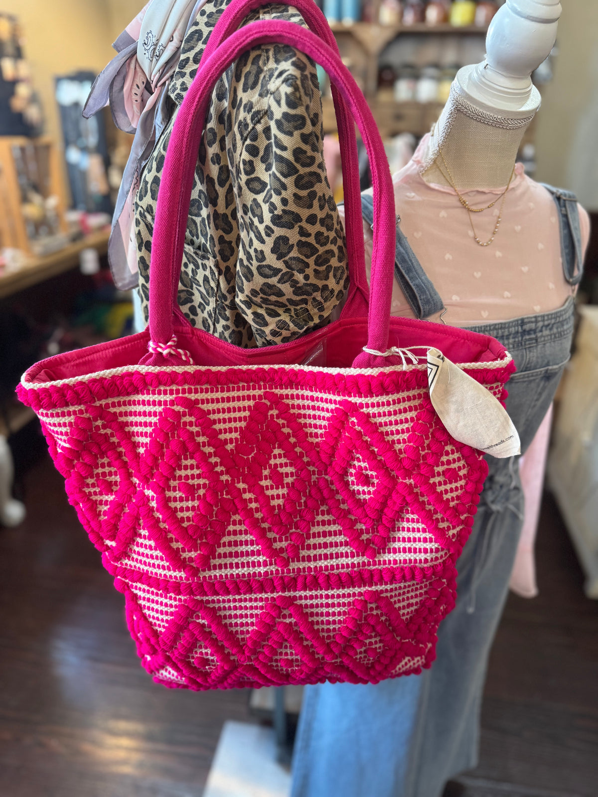 Camel Threads Hot Pink Tote