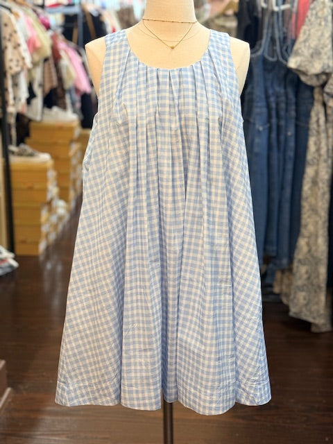 Gingham A Line Dress