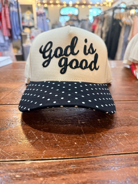 Embroidered Hat - God Is Good Trucker Hat