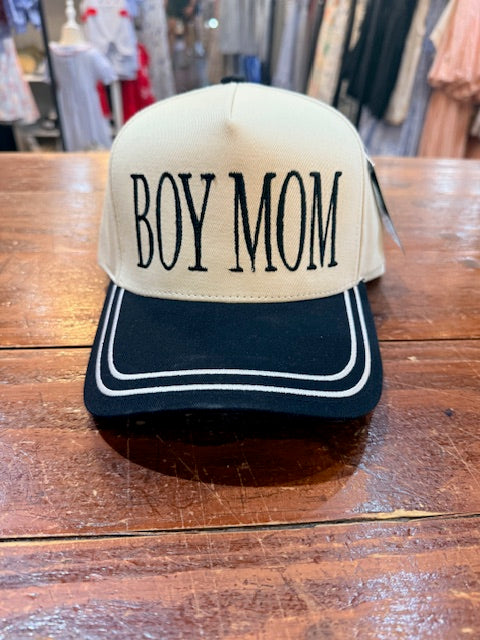 Embroidered Hat - Boy Mom