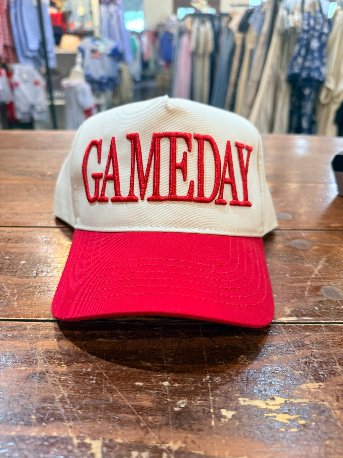 Embroidered Hat - Gameday, Red