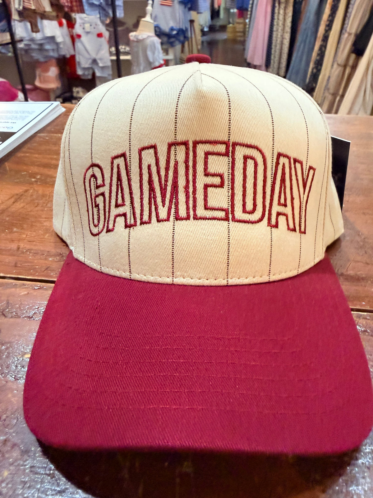 Embroidered Hat - Gameday stripe