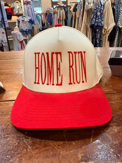 Embroidered Hats - Home Run Red