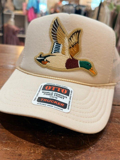 Foam Patch Hat - Tan Duck