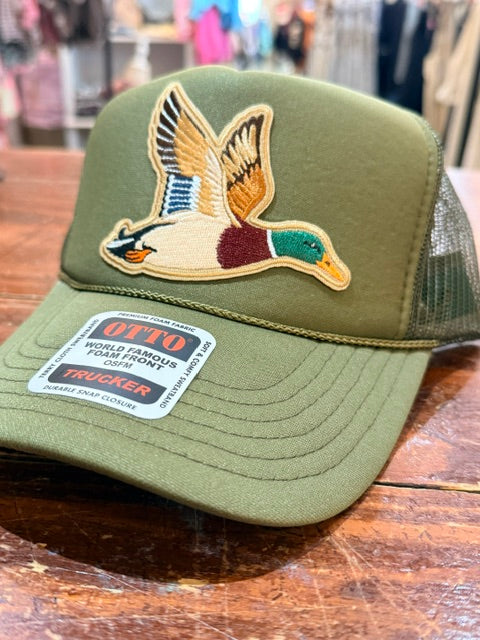 Foam Patch Hat - Green Duck