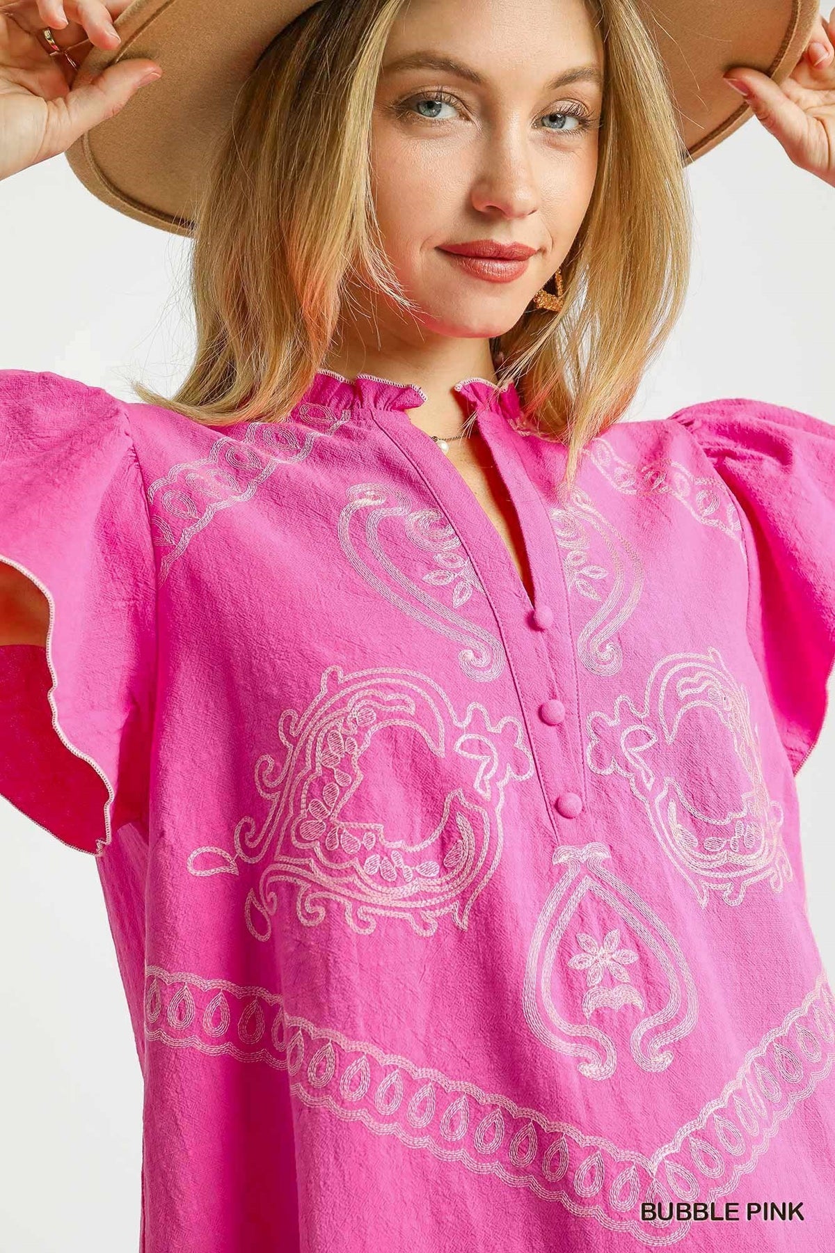 Emily Embroidered Top