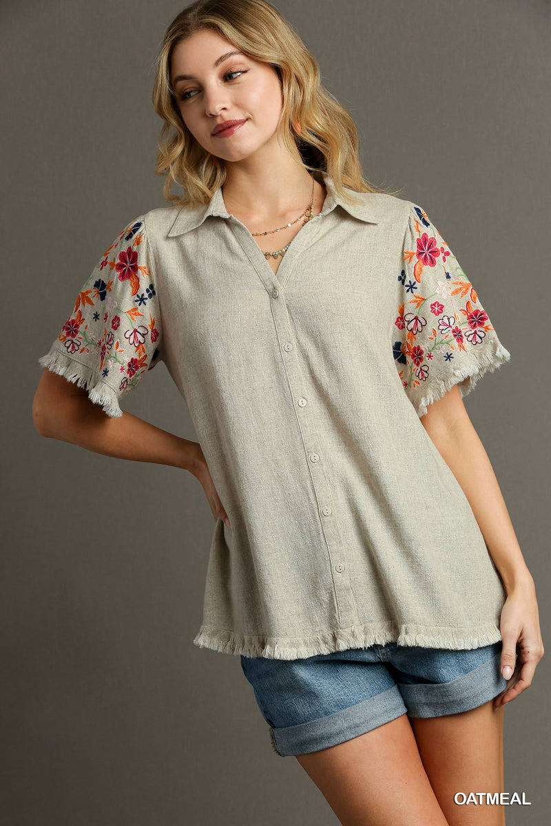 Juliette Embroidered Top - KC Outfitter