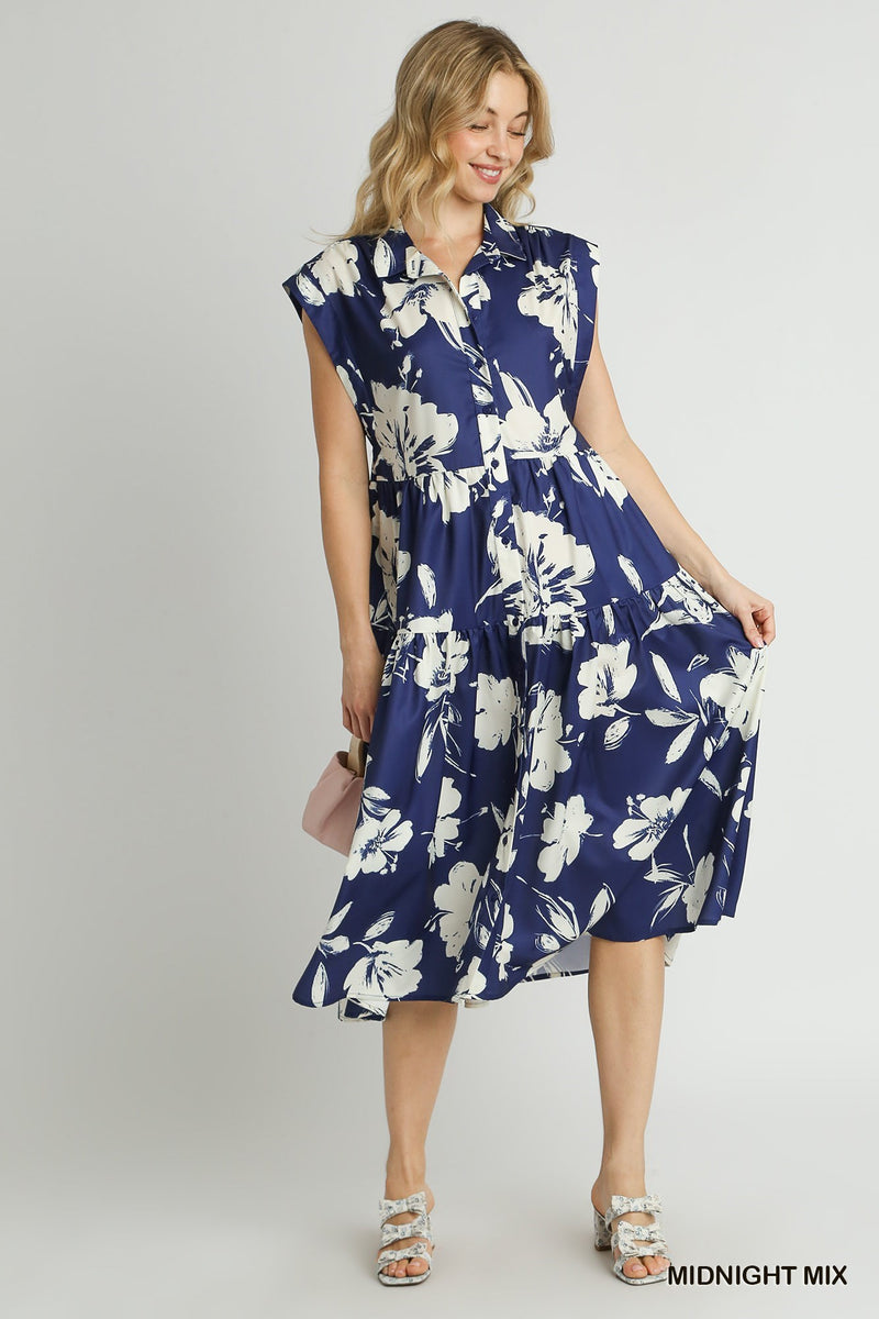 Pricilla Floral Midi Dress - KC Outfitter