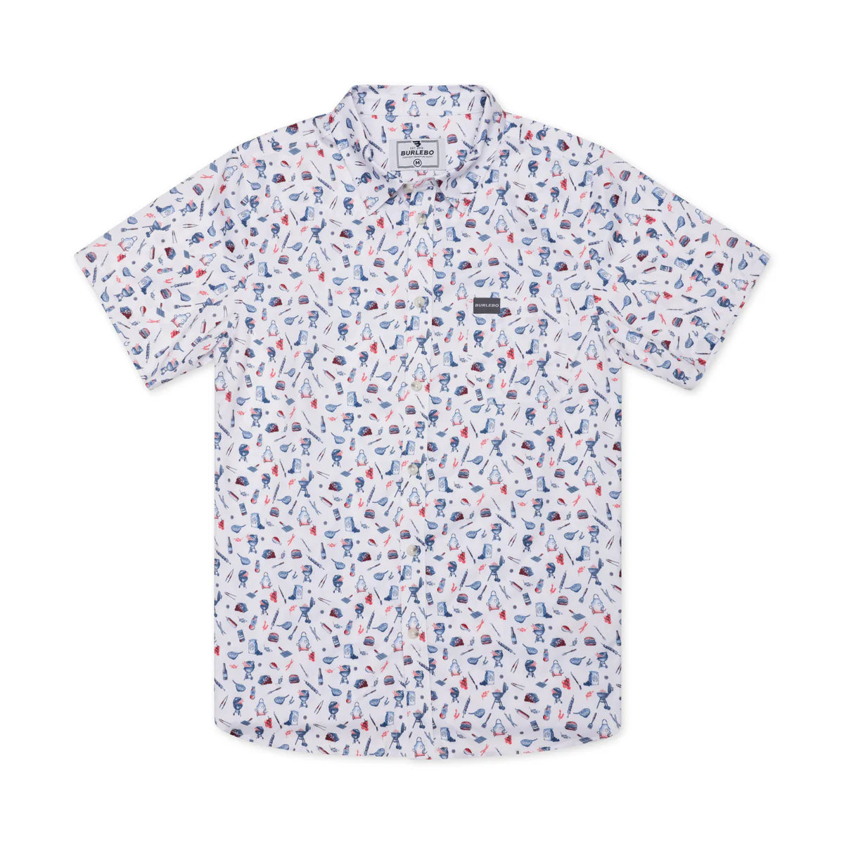 Burlebo Performance Button Up Shirt, Grillmaster