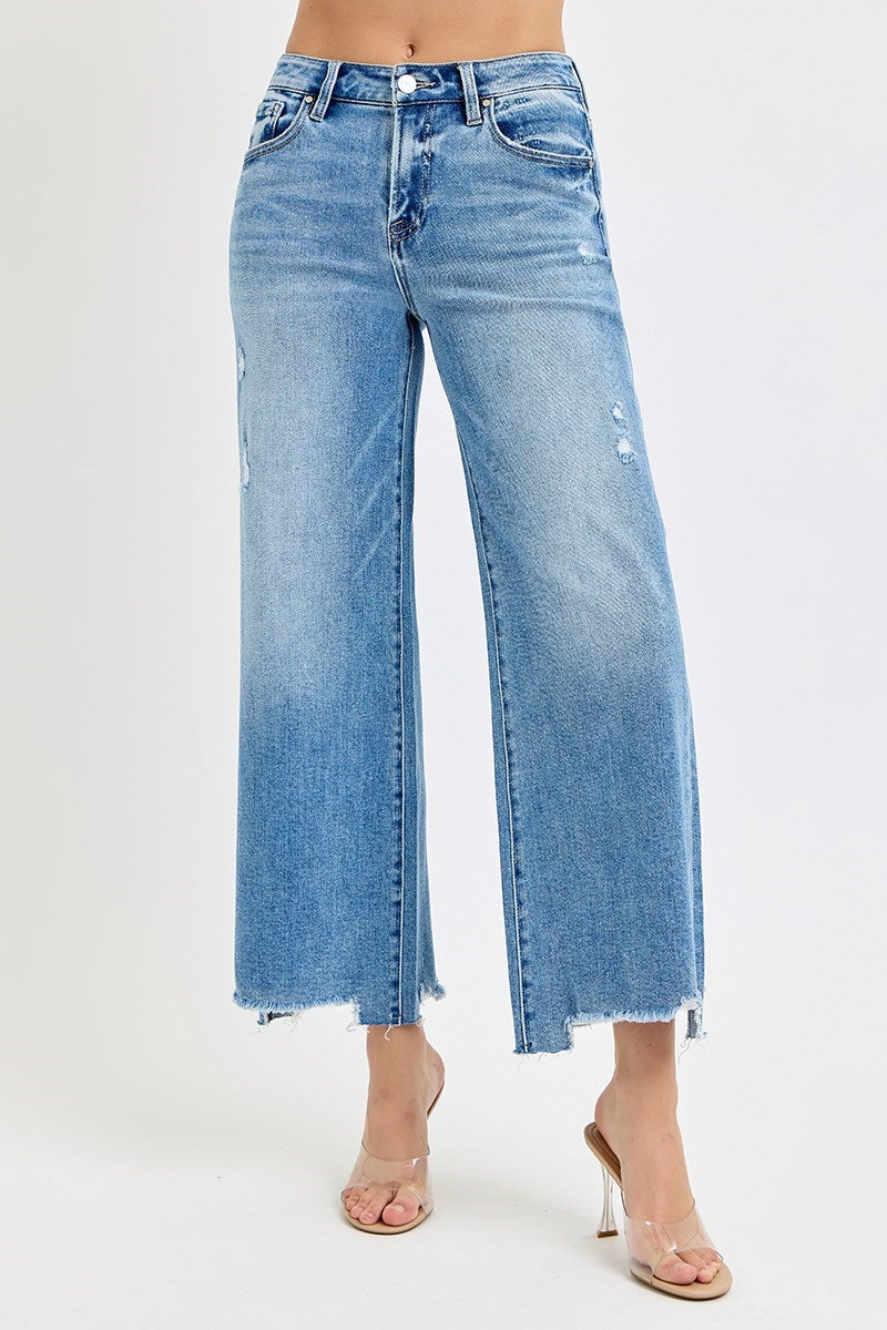 Rainy Wide Leg Crop Jean - KC Outfitter