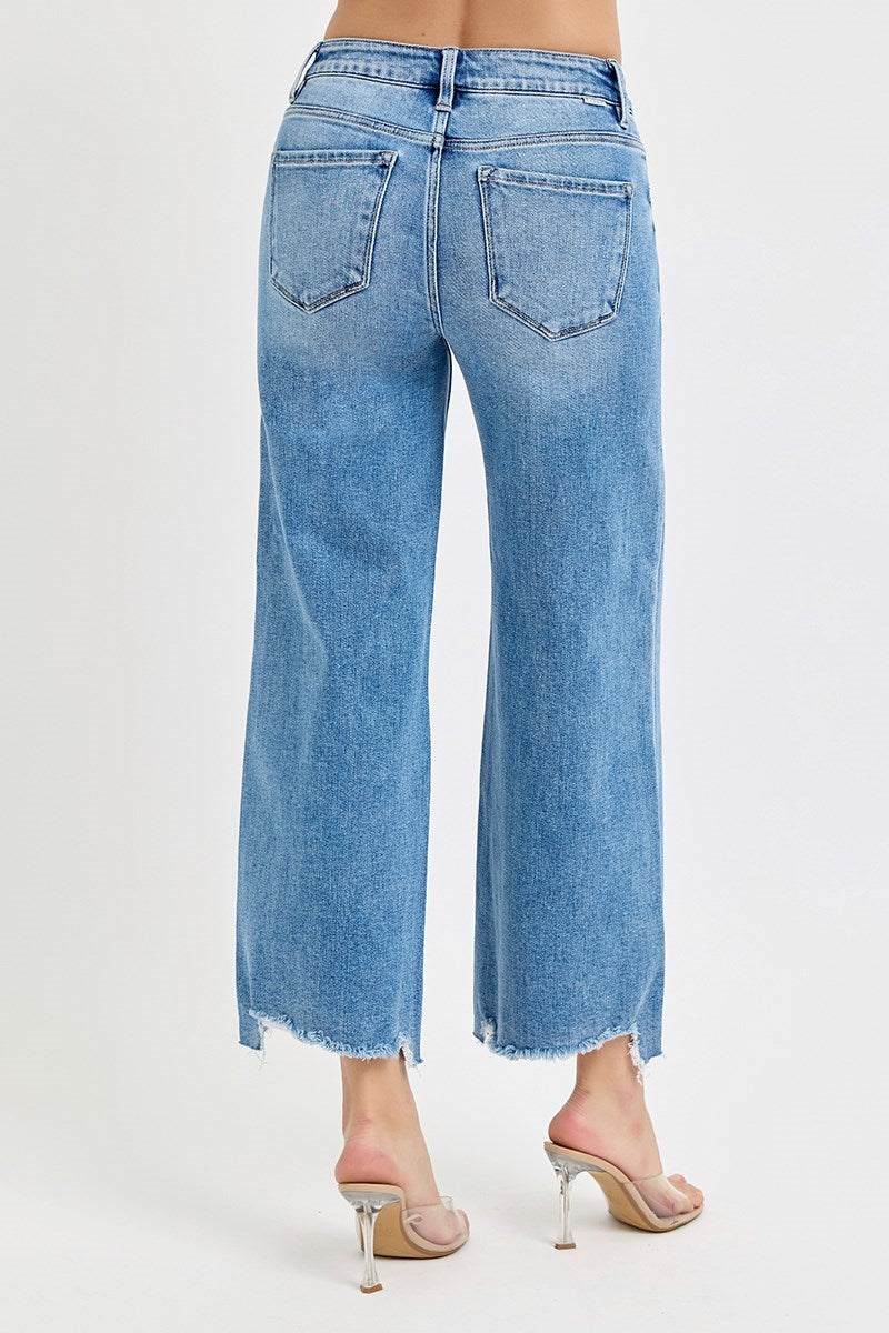 Rainy Wide Leg Crop Jean - KC Outfitter