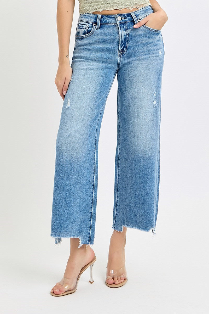 Rainy Wide Leg Crop Jean - KC Outfitter