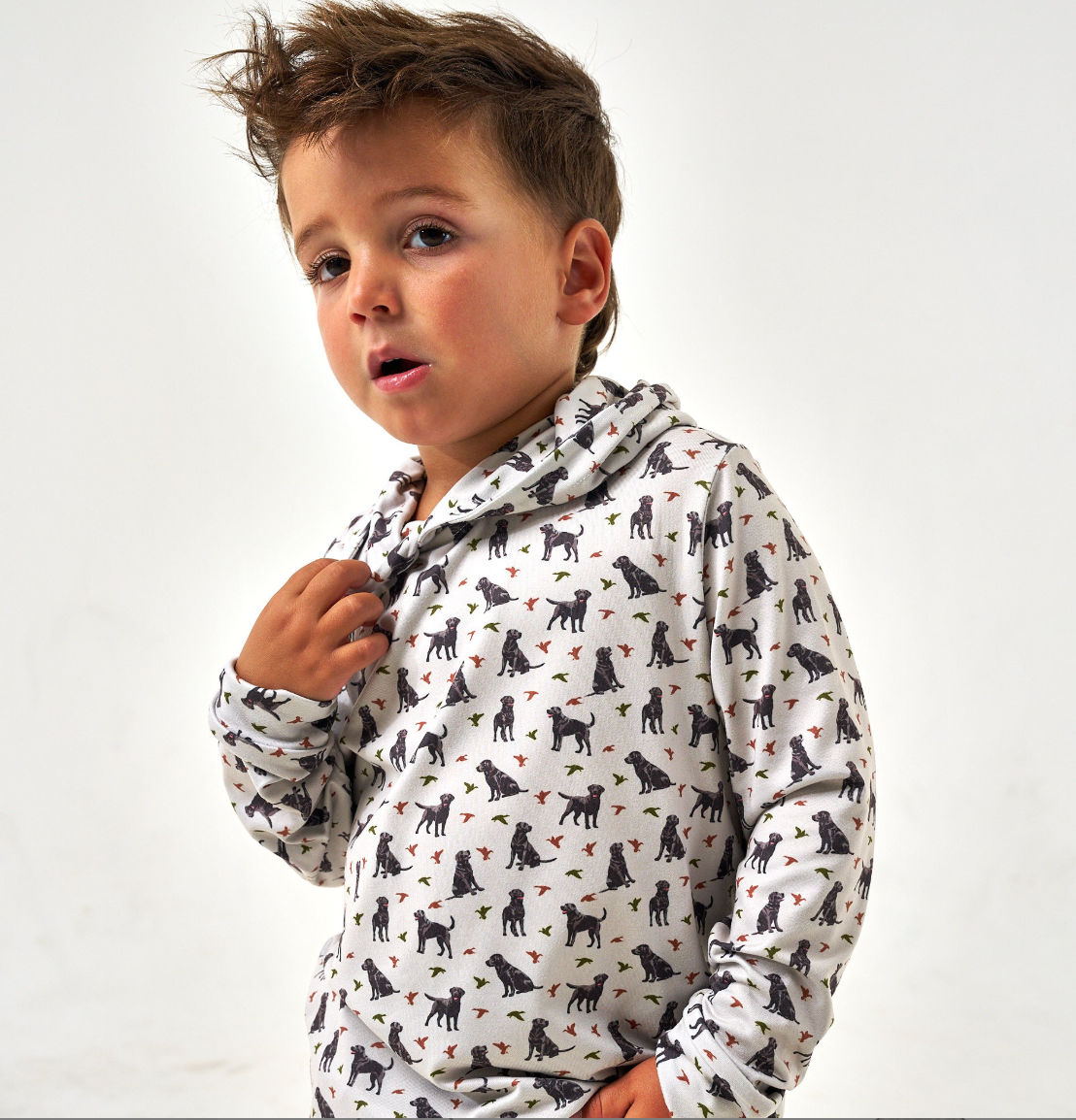 Burlebo - Youth Performance Hoodie -Duck and Dog