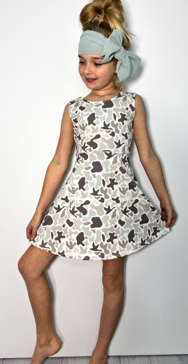 Muted Mallard Girls Dress
