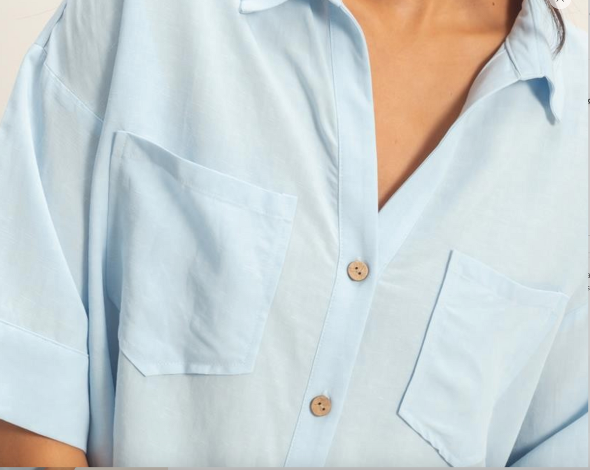 Ice Blue Button Down Shirt - KC Outfitter