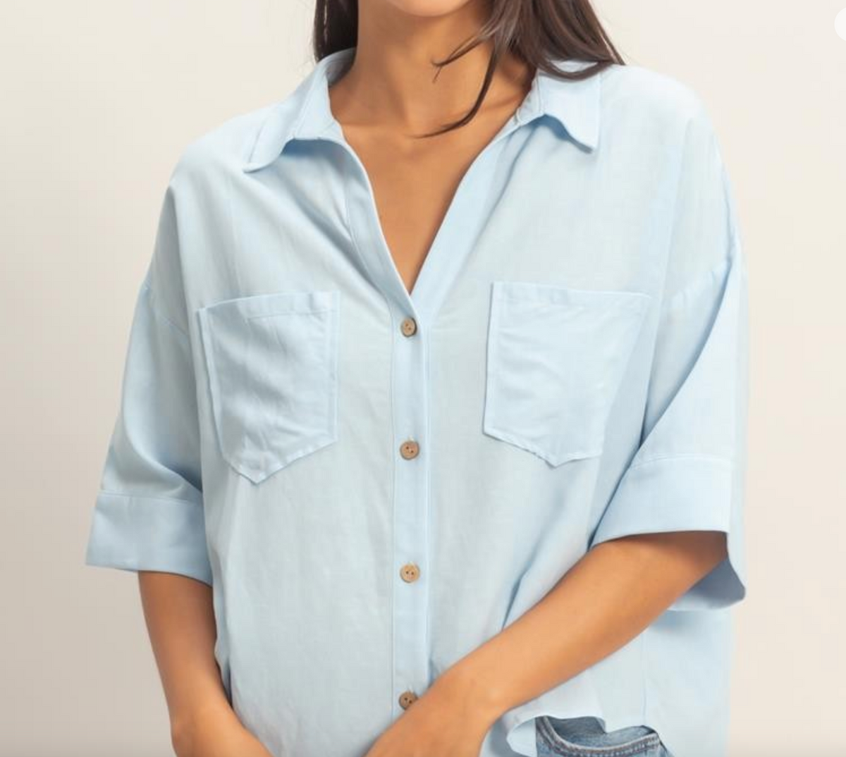 Ice Blue Button Down Shirt - KC Outfitter