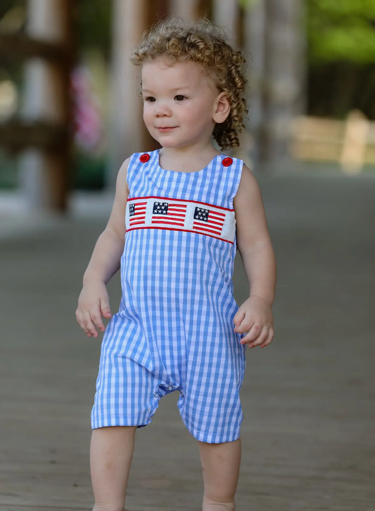 Flag Embroidery Romper - KC Outfitter