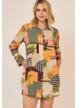 Macy Patterned Shirt Dress